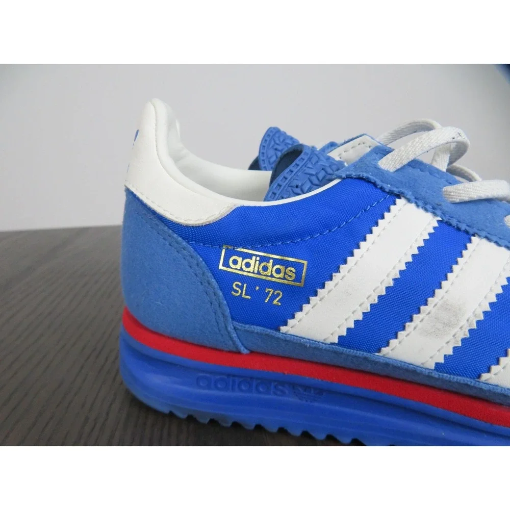 Adidas SL 72 Shoes Boys Youth 3 Blue Kids Low Top Running Sneakers AJH9953